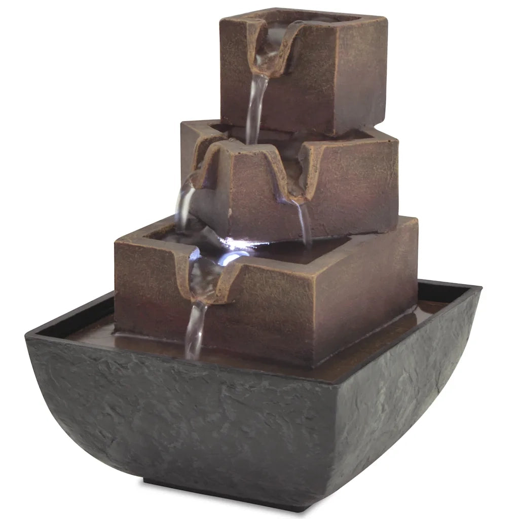 Fontana da Interni con Luce a LED in Poliresina 244285