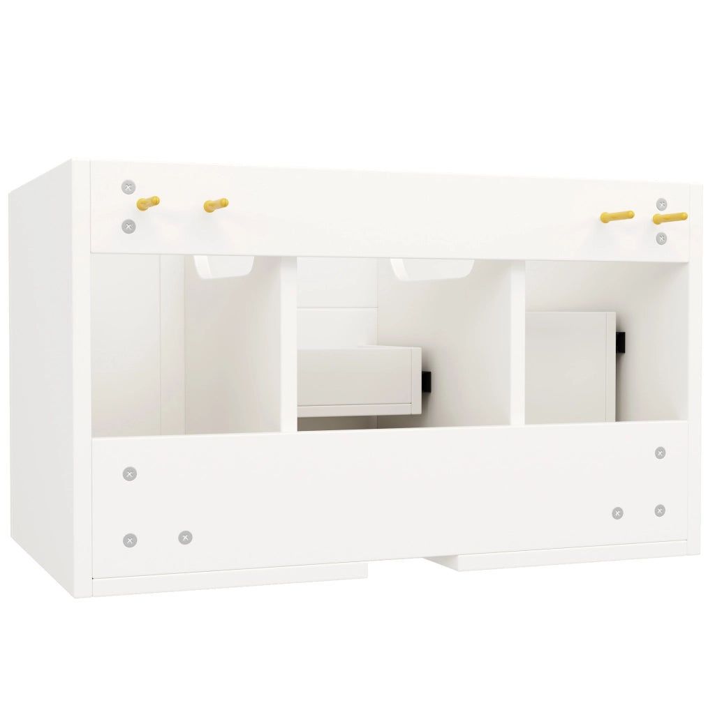 Mobile bagno sospeso bianco in MDF 78,5×46×46,8 cm
