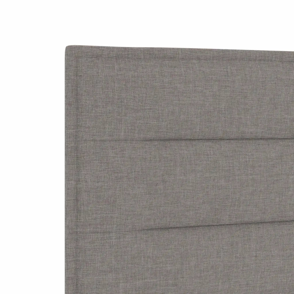 Letto box spring con materasso Tortora 140 x 200 cm Tessuto 3454152