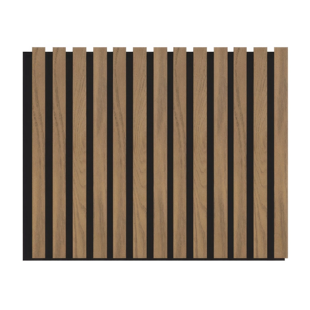Pannello Fonoassorbente Flessibile in MDF Rovere 60 x 275 cm per Pareti e Soffitti