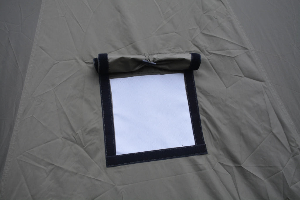 Tenda a campana da campeggio per 3-4 persone in tessuto Oxford impermeabile verde scuro 300 × 300 × 200 cm