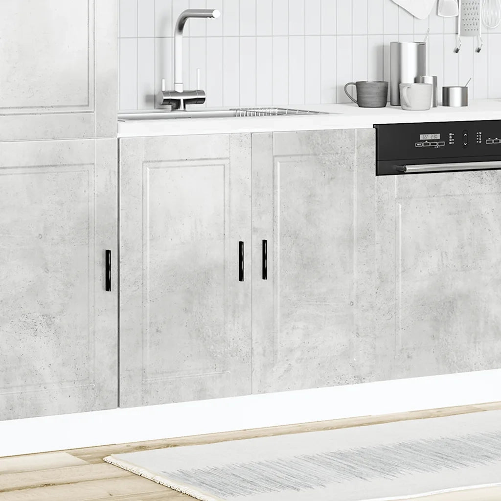 Pensile da cucina | Mobile base lavello Porto Grigio Cemento 80x46x81,5 cm