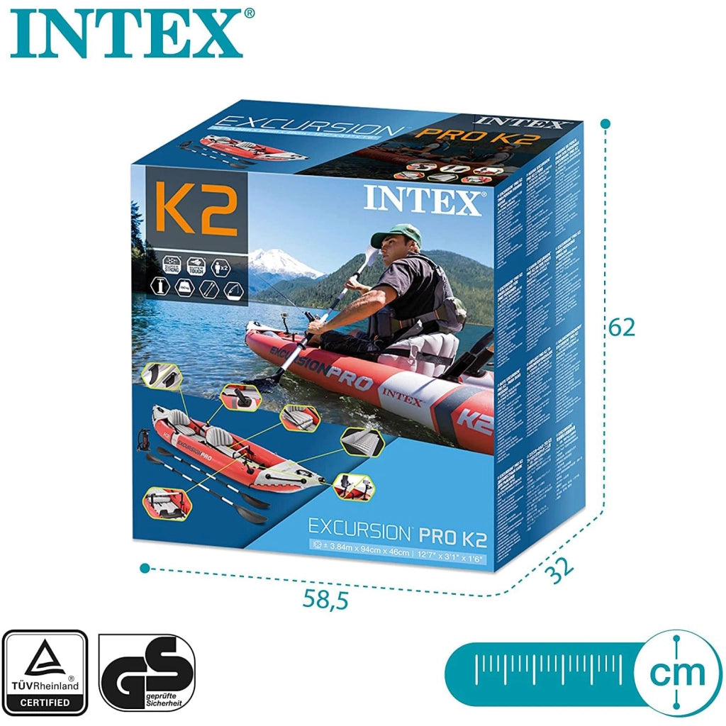 Canoa Gonfiabile 2 Posti Intex Excursion Pro 384 x 94 x 46 cm