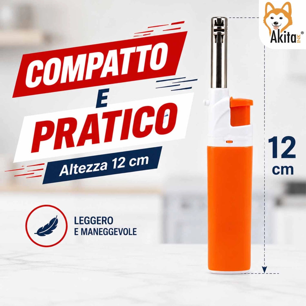Akitaink Set 5 Accendigas Ricaricabili Colorati
