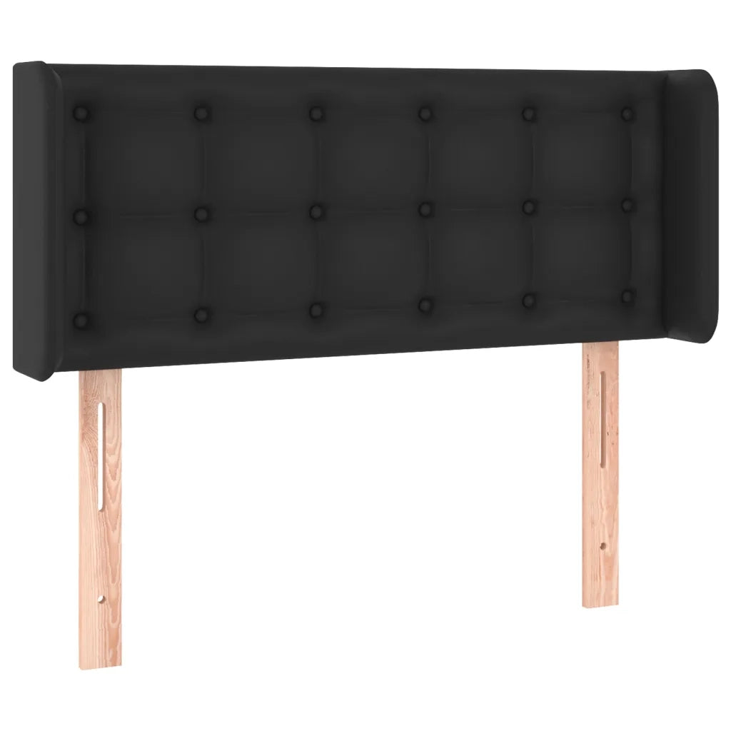 Testiera a LED-Testata con LED Nera 103x16x78/88 cm in Similpelle 915451