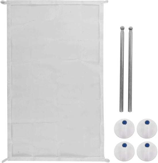 Porta bambino estensibile - Portatile e ripiegabile - 2 ganci - Bianco