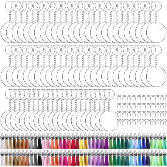 Set di appoggio chiavi in acrilico - versatile - 150 pezzi