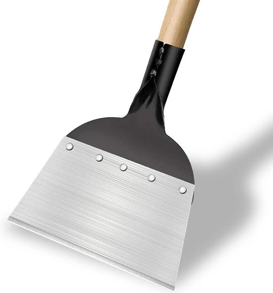 Ferramenta multifunzionale per la cura del giardino - lama piatta in acciaio - attrezzo per la rimozione delle erbacce - 21 cm