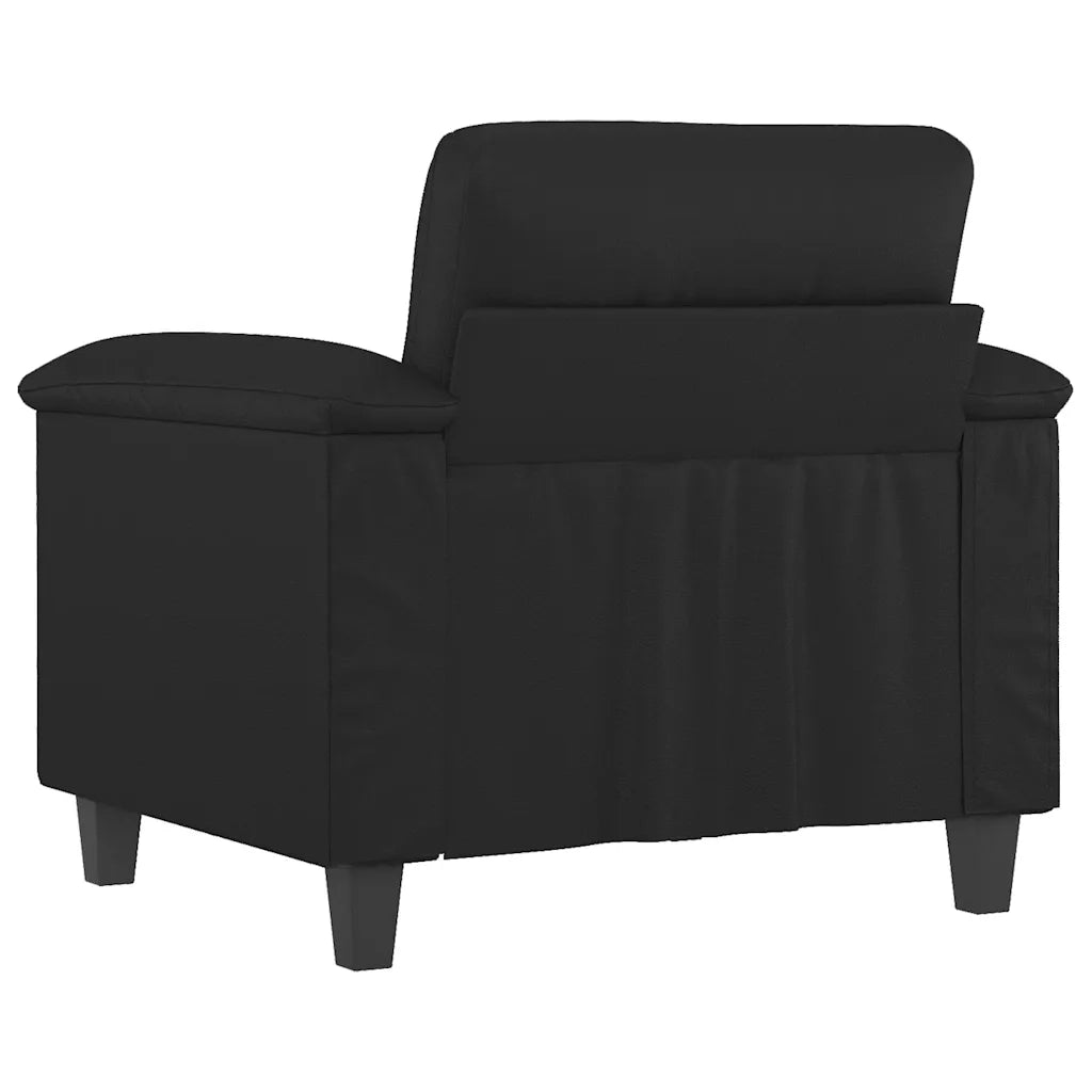Poltrona | Sedia Relax Nera 60 cm in Similpelle