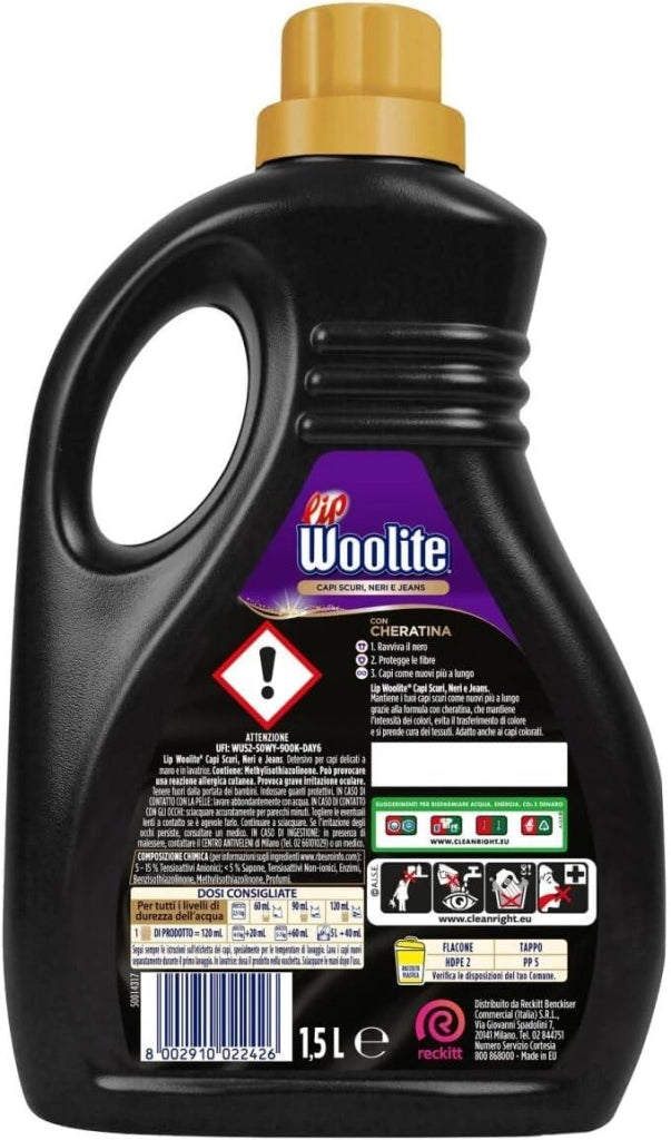 LIP WOOLITE LIQUIDO 25 LAVAGGI 1,5LT. MIX NOIR