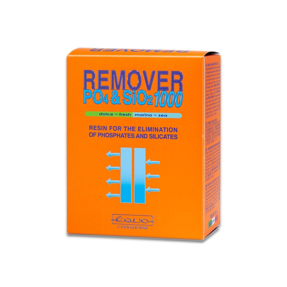 EQUO Remover PO4 & SIO2 - Resina per eliminare Fosfati e Silicati in Acqua Dolce o Marina Formato: 100 gr