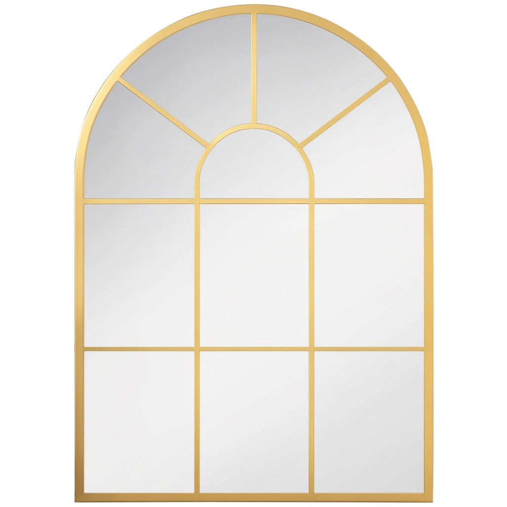 Specchio a Parete a Forma di Arco 70x50 cm ¨C Minimal ¨C Oro