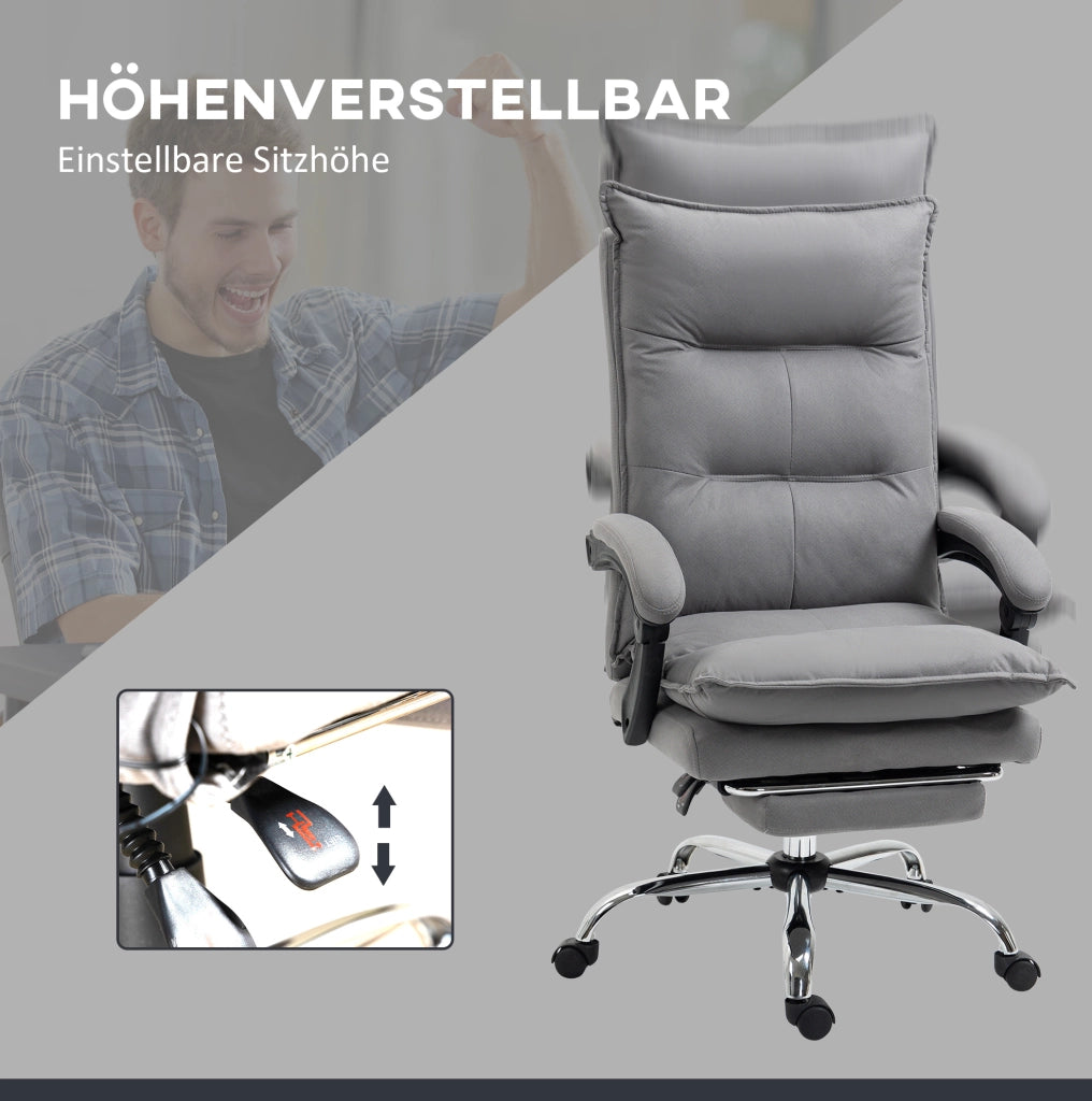 Sedia da ufficio ergonomica con massaggio e poggiapiedi