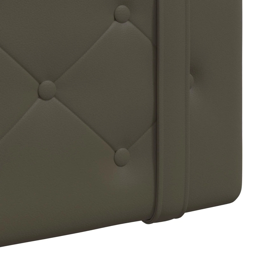 Testiera | Testata sospesa Con luce LED Grigio Similpelle