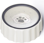 Dispenser per animali domestici, capacità di 2 litri, base antiscivolo, senza gocce per piccoli animali, ciotola per cibo lenta, senza dispersione di acqua.