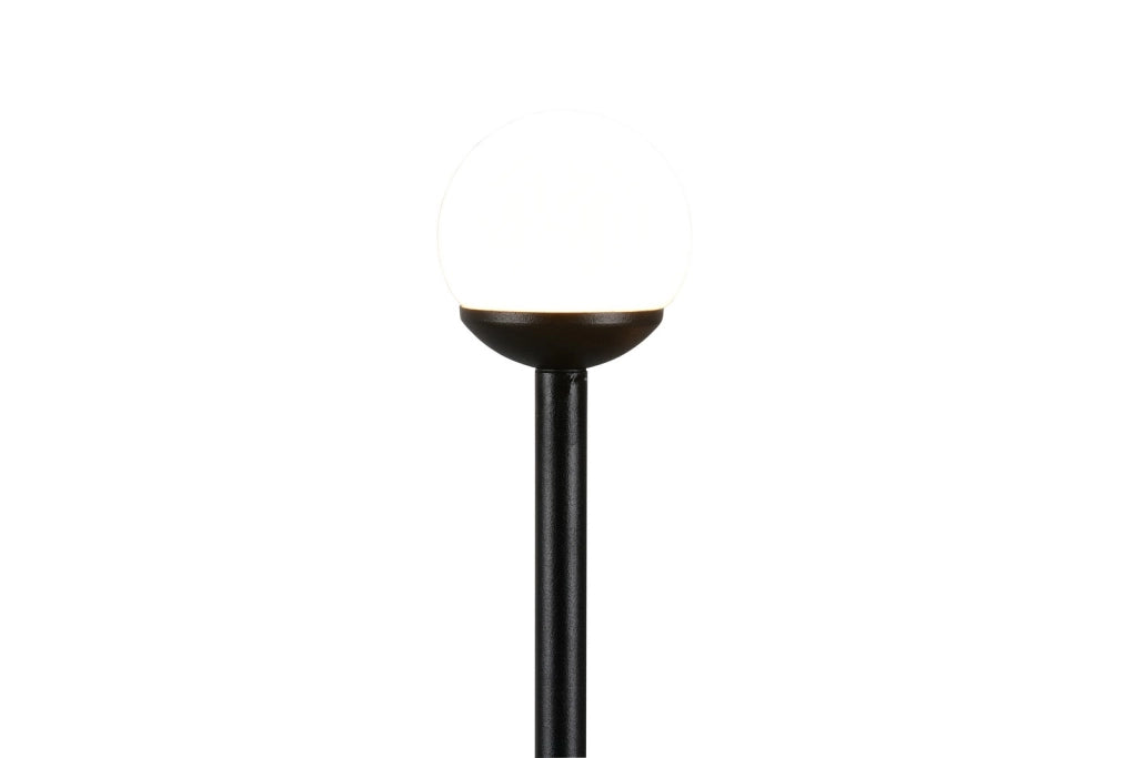 Lampada a picchetto nera 3 LED integrato SCOOP RL