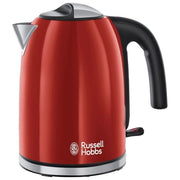 Russell Hobbs 20412-70 bollitore elettrico Nero, Rosso, Acciaio inossidabile