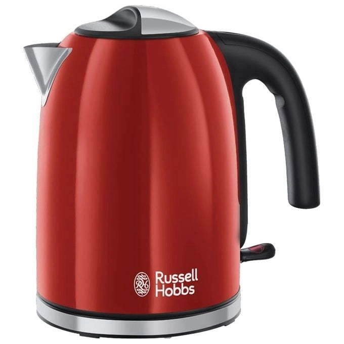 Russell Hobbs 20412-70 bollitore elettrico Nero, Rosso, Acciaio inossidabile