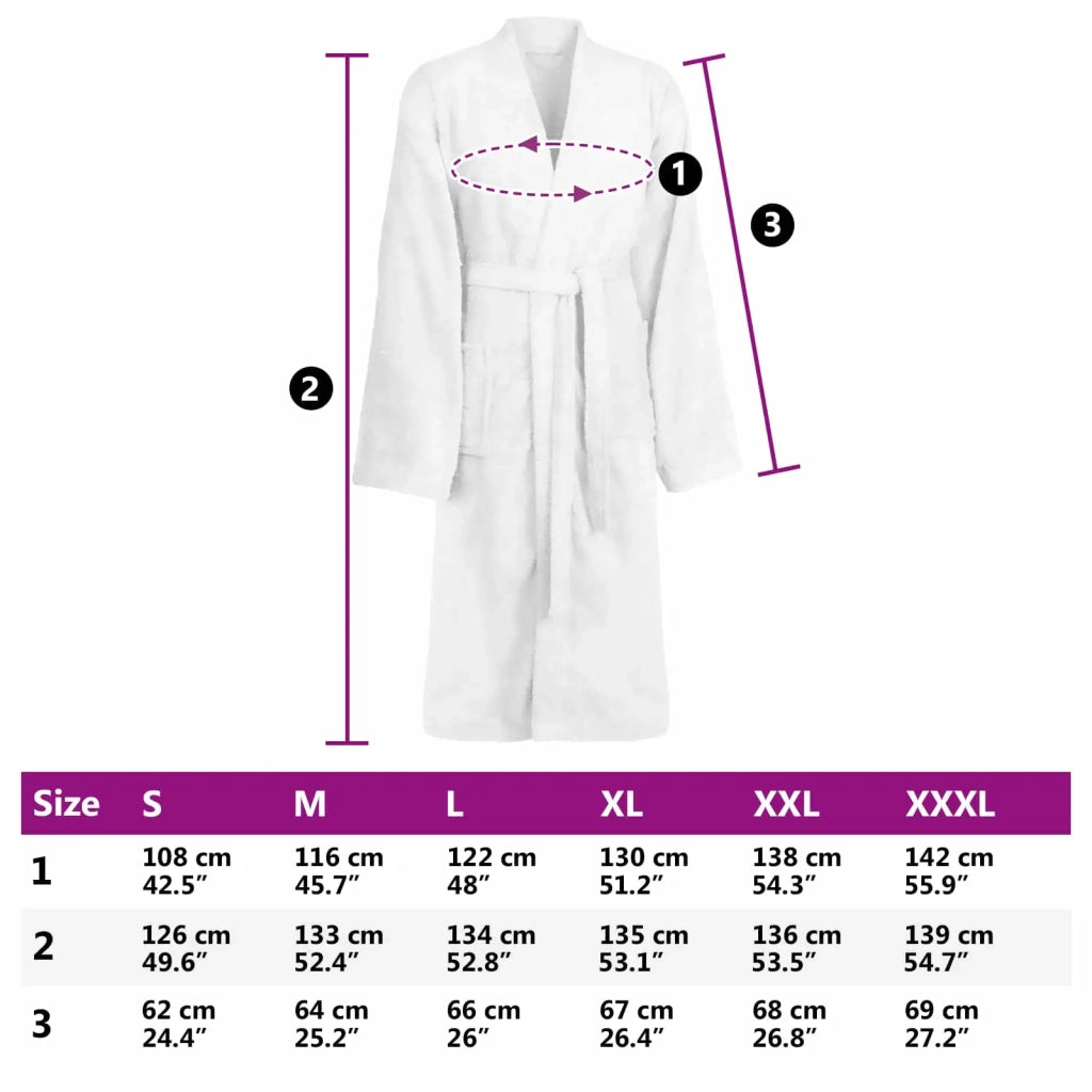 Accappatoio KINN Bianco M Cotone CFW4522297