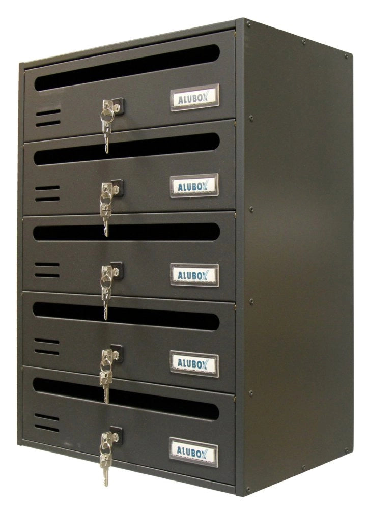 1pz alubox cassetta cubo/r 5 posti ghisa cod:ferx.93239