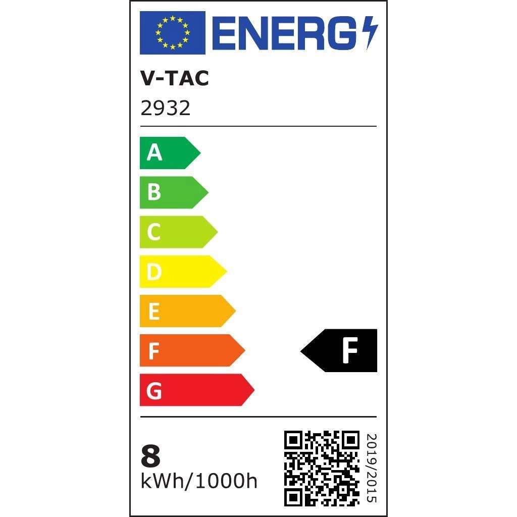 Striscia LED V-TAC VT-4040 8W/m 12V IP20 4000K 5m 8mm