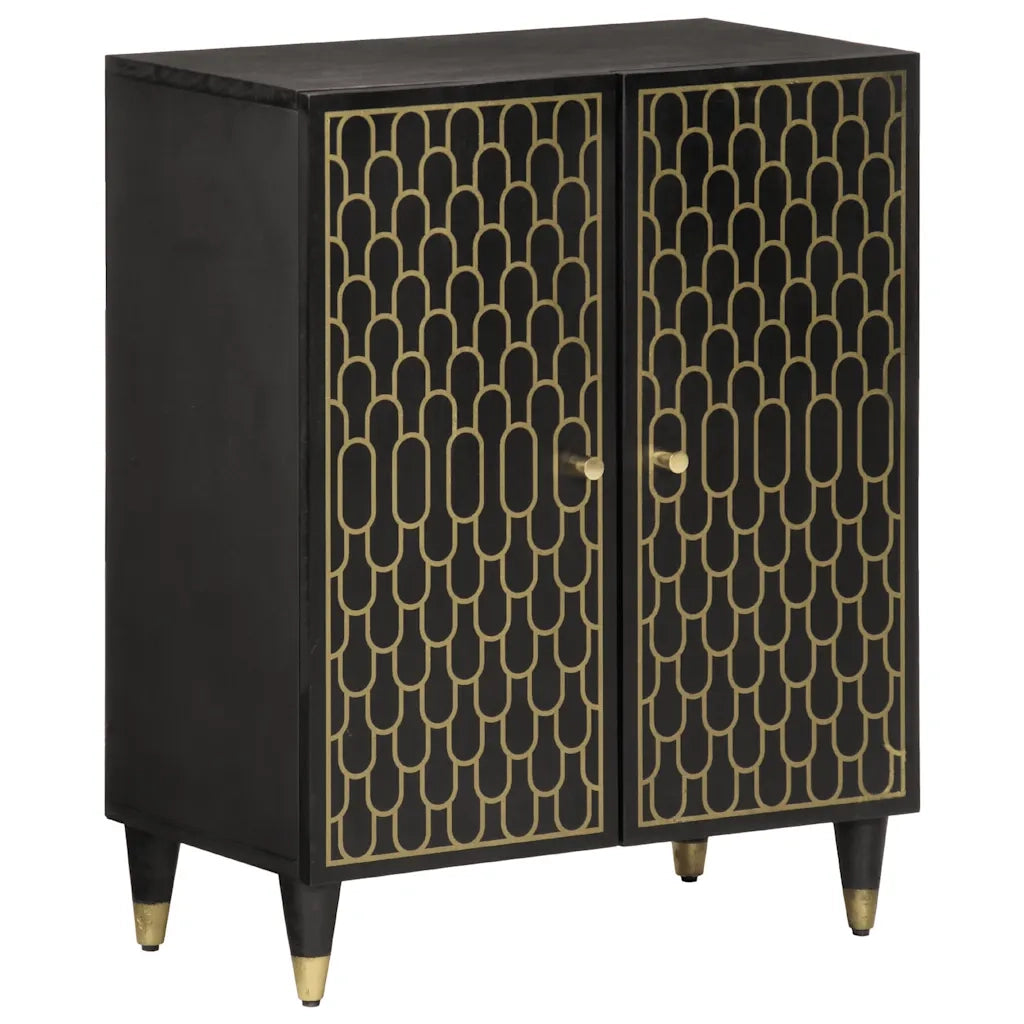 Credenza 60x33x75 cm in Legno Massello di Mango 358322