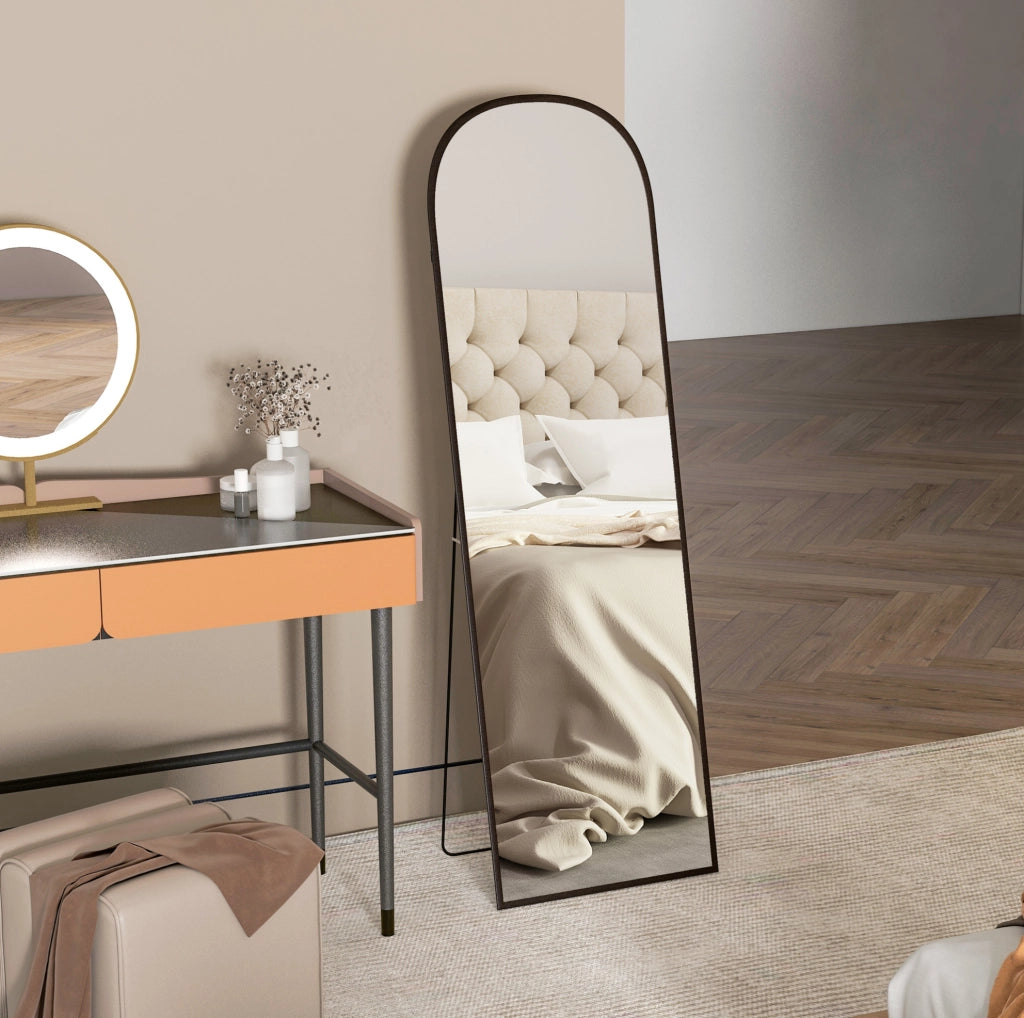 Specchio a figura intera 50 x 161,5 cm con telaio nero