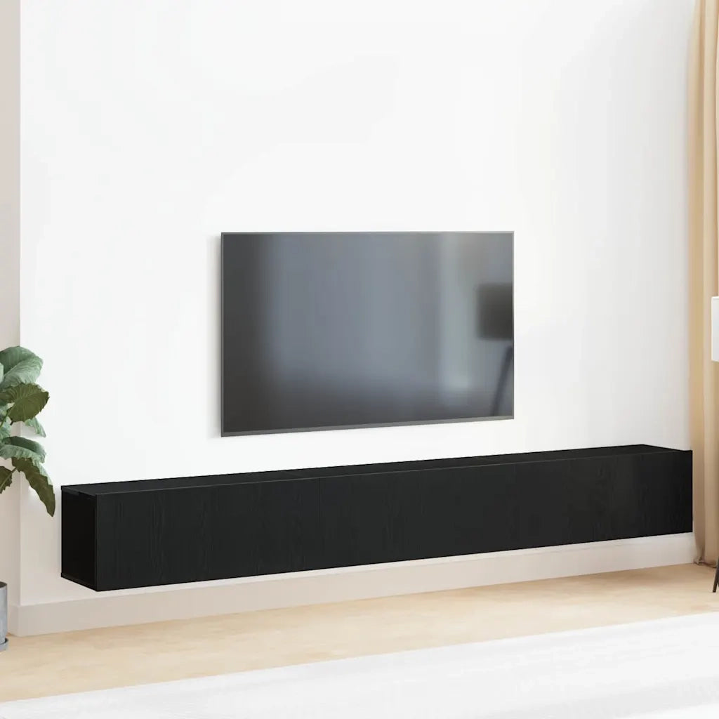 Set mobile TV 3 pcs Rovere Nero 80 x 30 x 30 cm 3333056