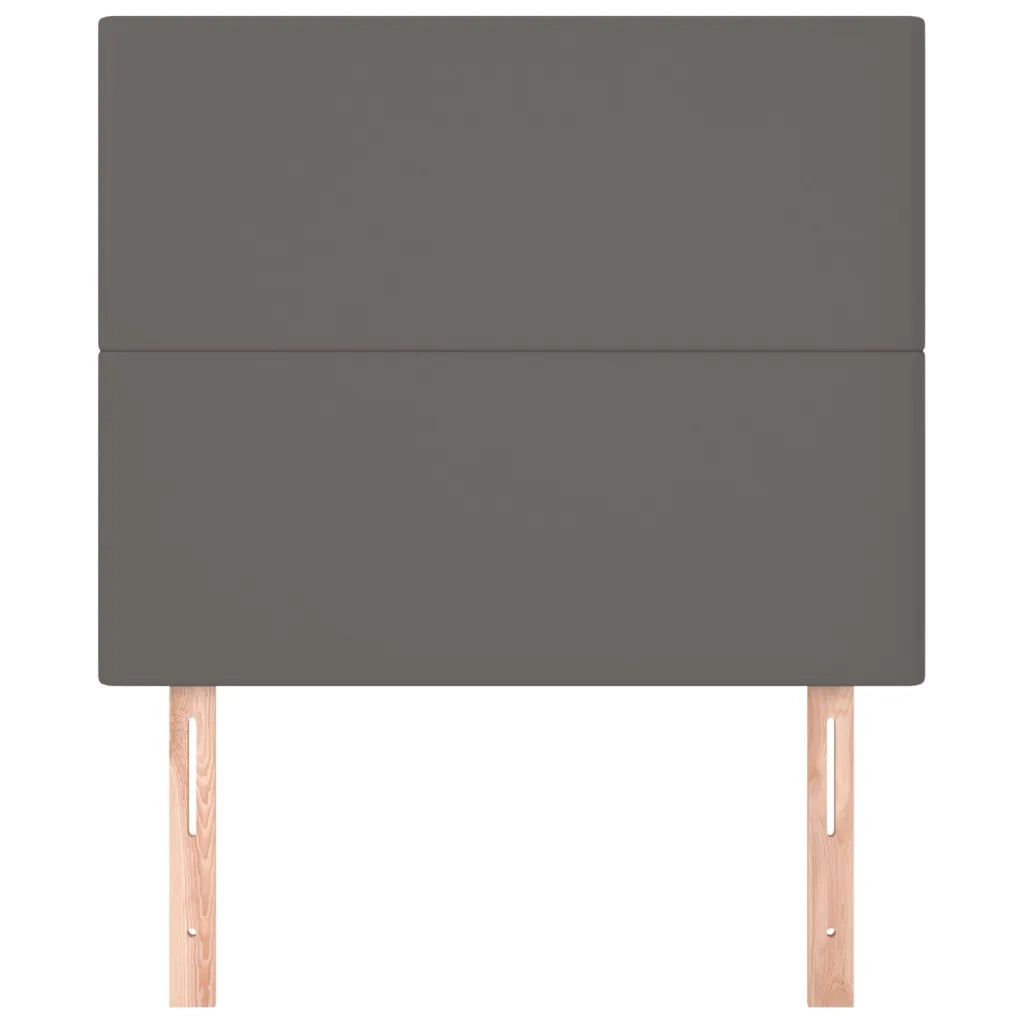 Testiera | Testata Grigio 90x5x118/128 cm in Similpelle