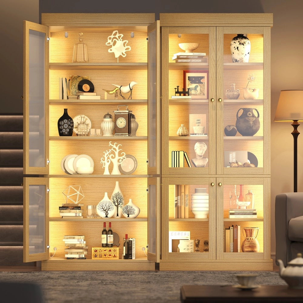 Armadio multiuso con ripiani ¨C Minimal ¨C marrone legno multistrato per casa