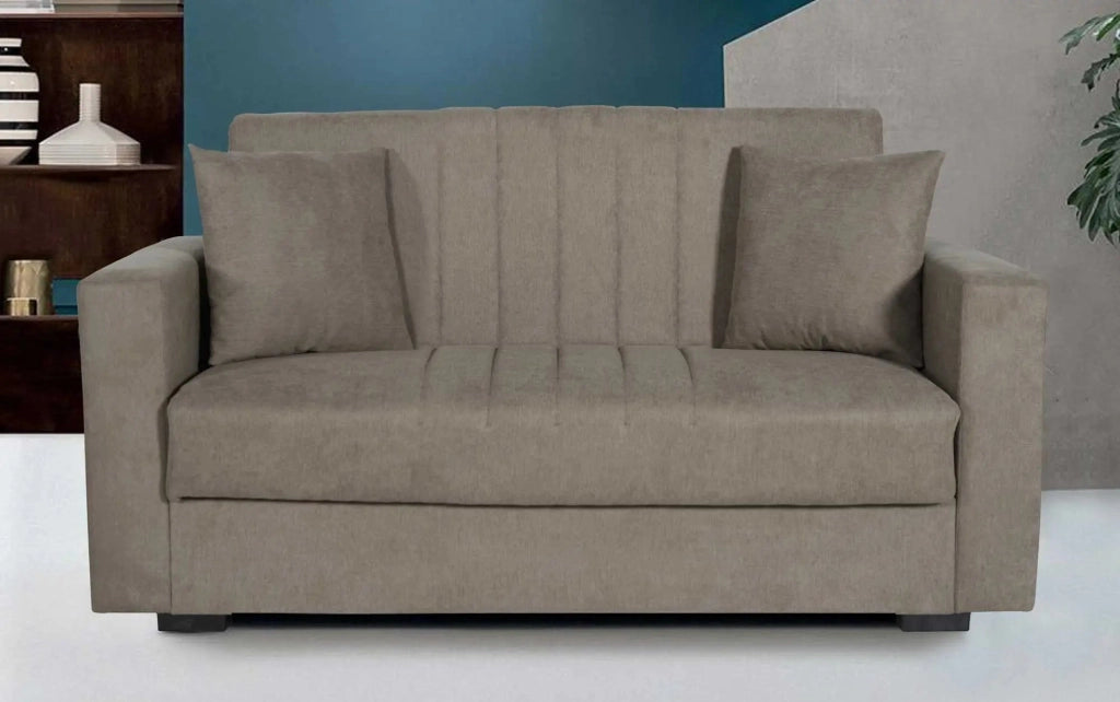 Divano Moon 2 posti tessuto beige brown