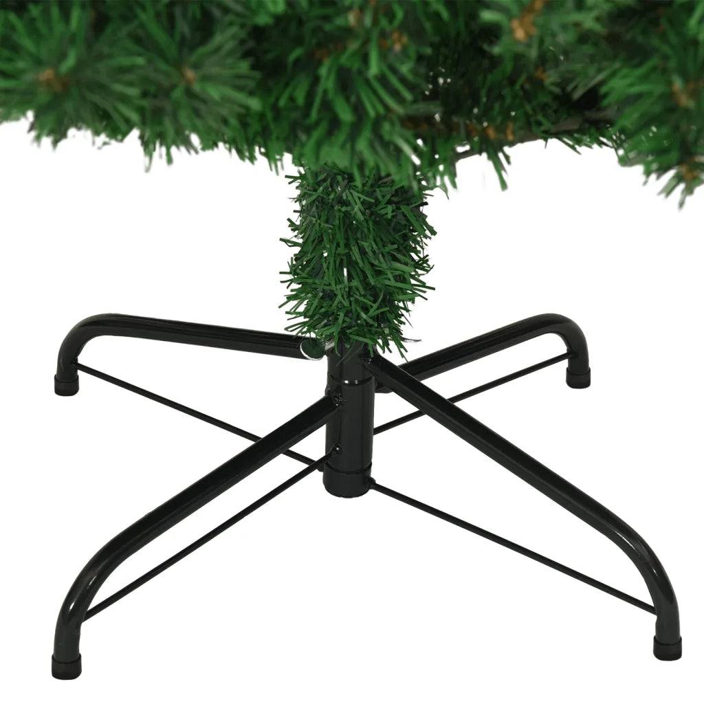 Albero di Natale Artificiale con Rami Spessi Verde 240 cm PVC 321037