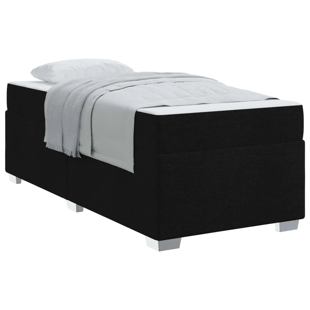 Struttura del letto con materasso Nero 80 x 200 cm Tessuto 3399147