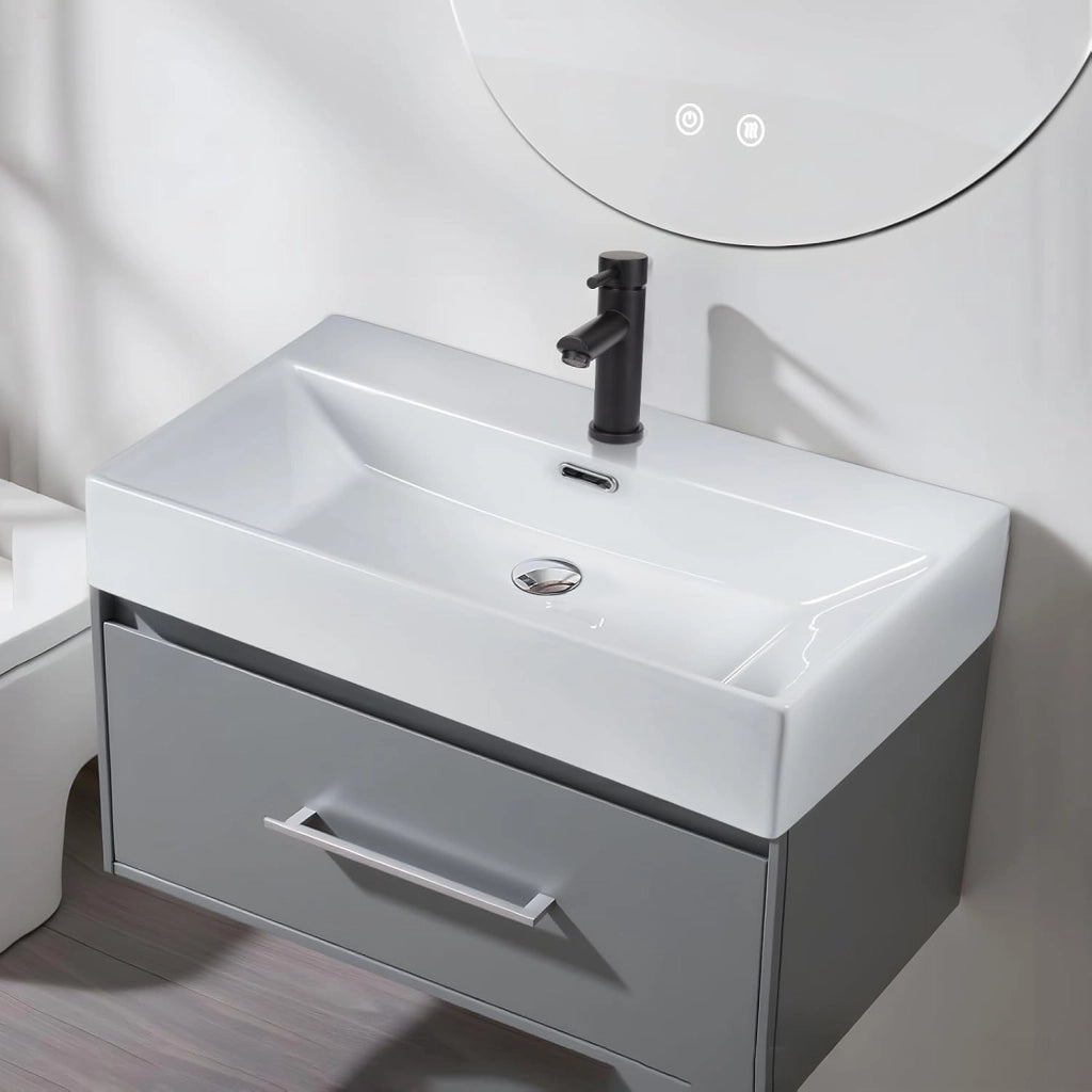 ZMH Lavabo bianco 51x42x15cm Ceramica
