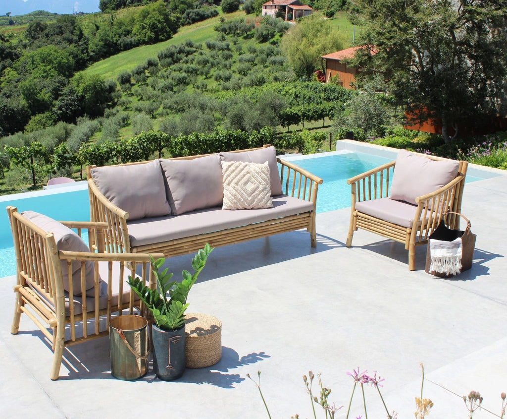 Divano da giardino in bamboo - ONIX