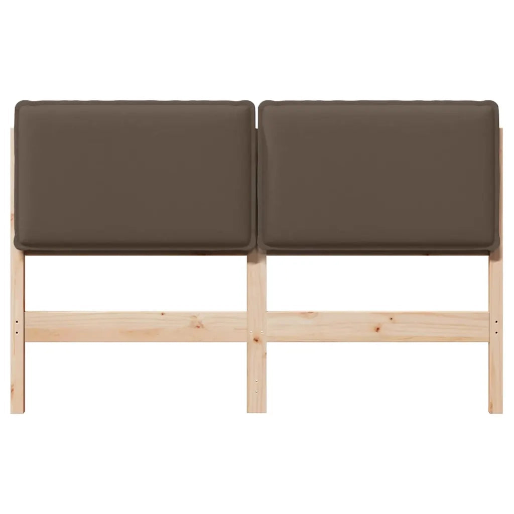Testiera | Testata imbottita con Testiera | Testata Grigio Naturale e Chiaro 140 cm