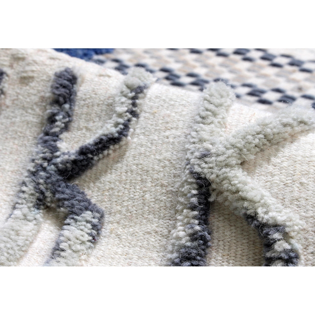 Tappeto Empire 100 in Lana e Cotone Avorio Multicolore
