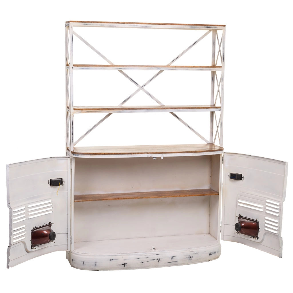 Ripiano per auto laccato bianco 160x66x236h
