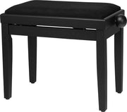 Tappeto per pianoforte nero con superficie in materiale morbido