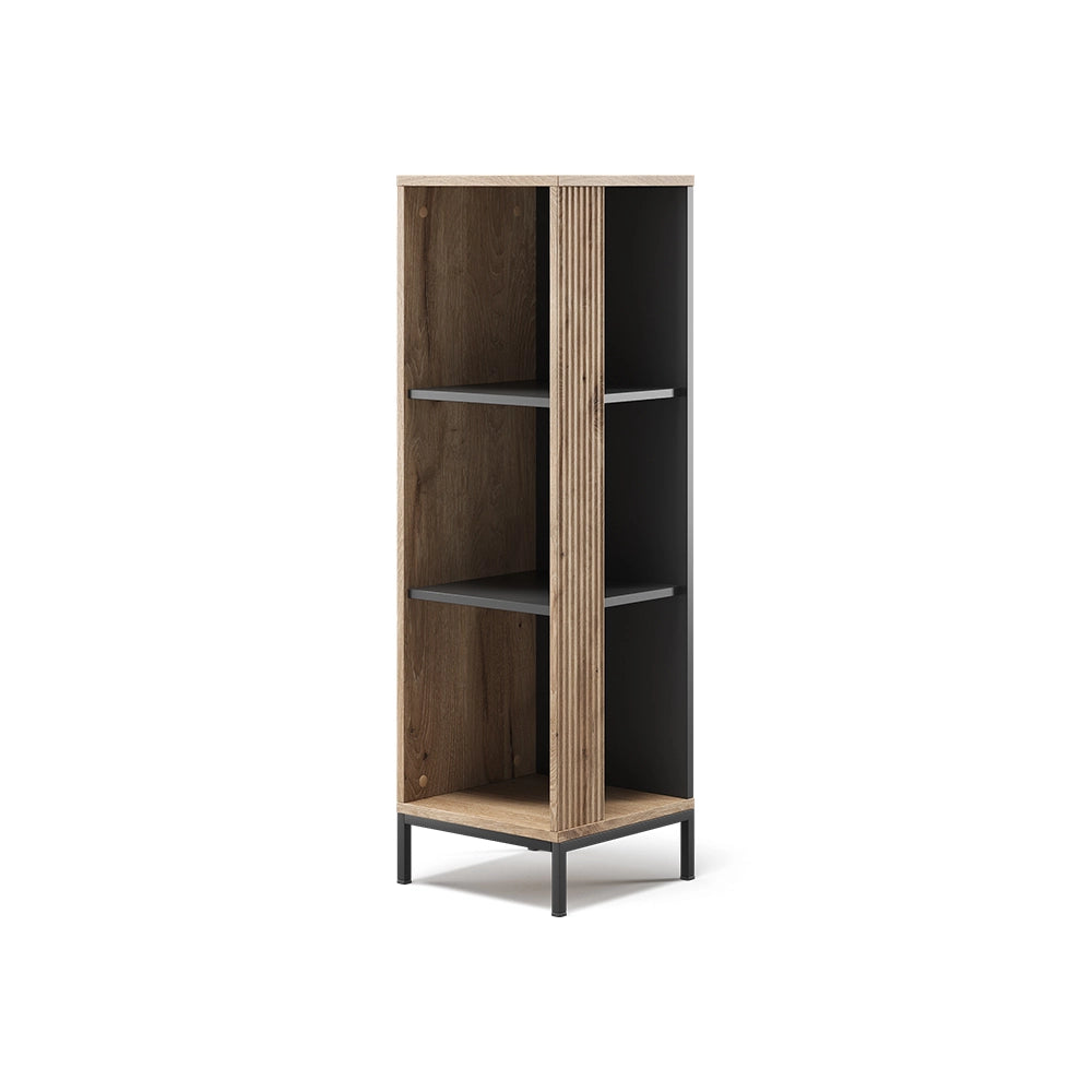 Vicco Scaffale porta cd Quercia vichinga 36 x 120 cm con 3 scomparti