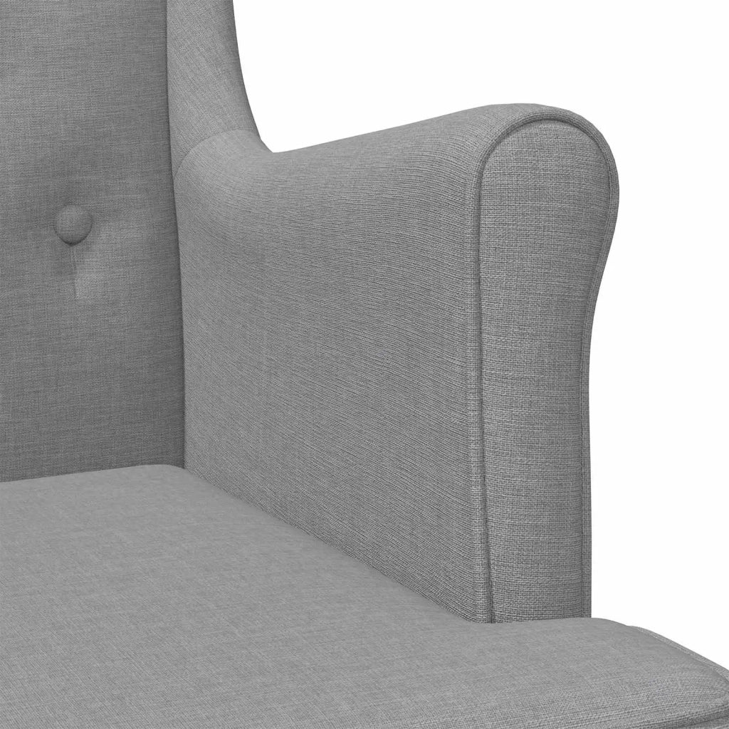 Poltrona Grigio Chiaro Tessuto 42029918