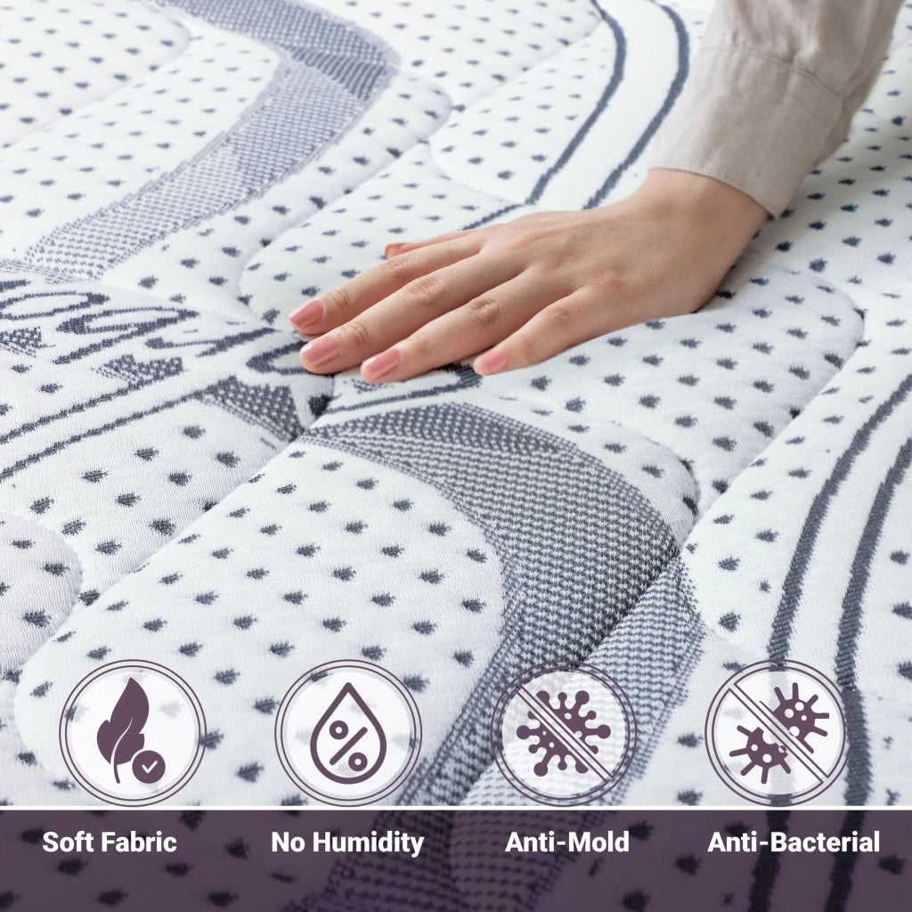 Materasso Singolo 80x150 cm a Media Rigidita' | Altezza 25 cm | Tessuto Anallergico e Traspirante | Proprieta' Ortopediche e Automodellanti | Prodotto in Italia