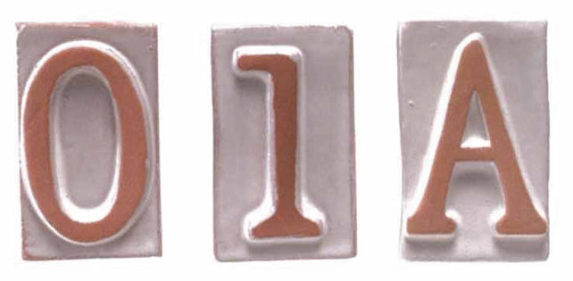 BL NUMERO CIVICO 5 IN TERRACOTTA 5X9 CM- 6,0 blister