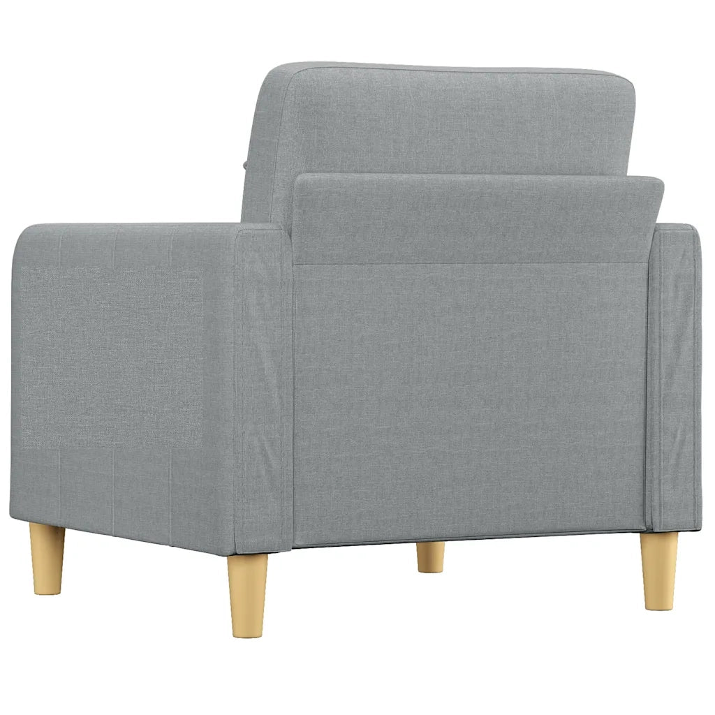 Poltrona | Sedia Relax Grigio Chiaro 60 cm in Tessuto