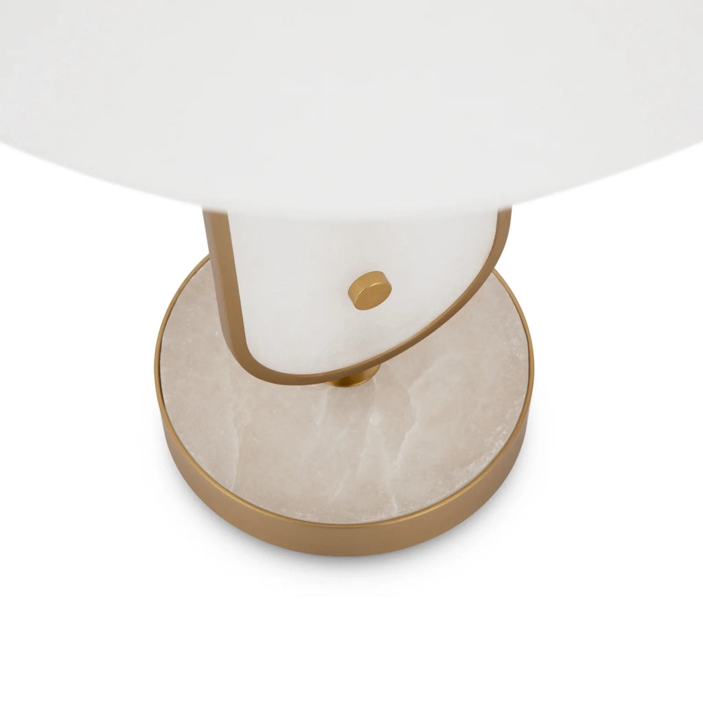 Maytoni Lampada da tavolo moderna Marmo 1 luce E14 oro alabastro