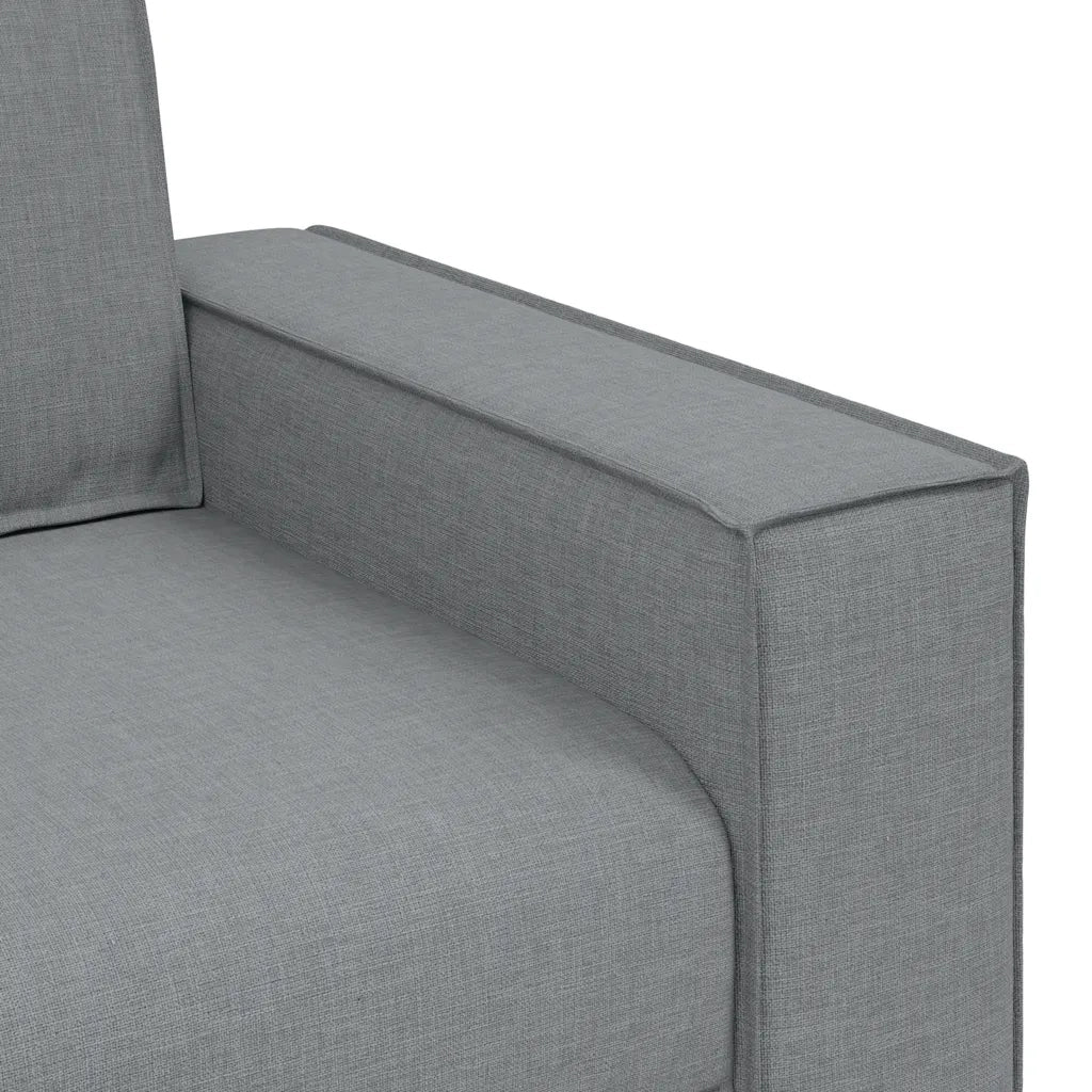 Divano a 2 Posti-Sofa 2 Posti Grigio Chiaro 140 cm Tessuto