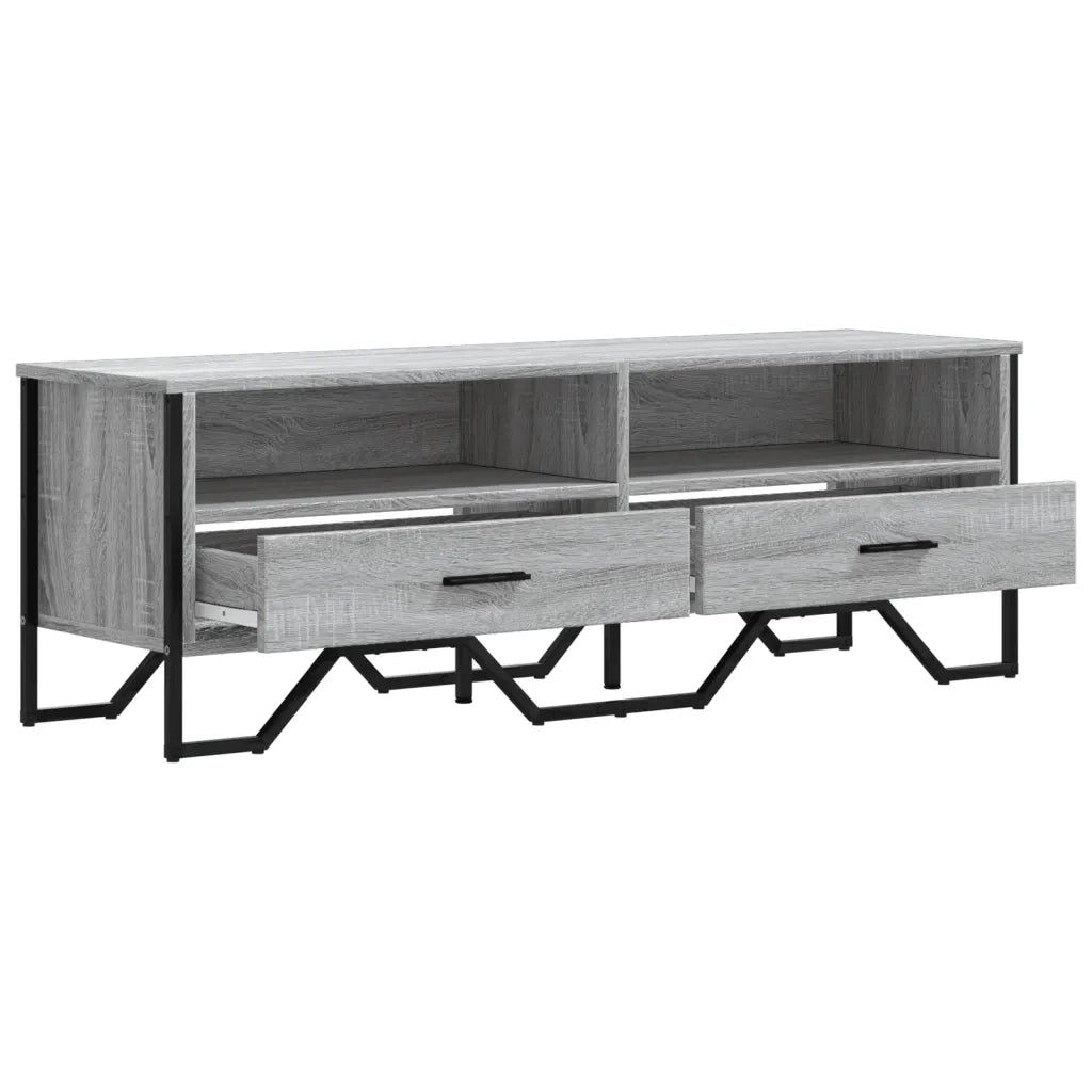 Mobile Porta TV Grigio Sonoma 122x34x41cm in Legno Multistrato 848582