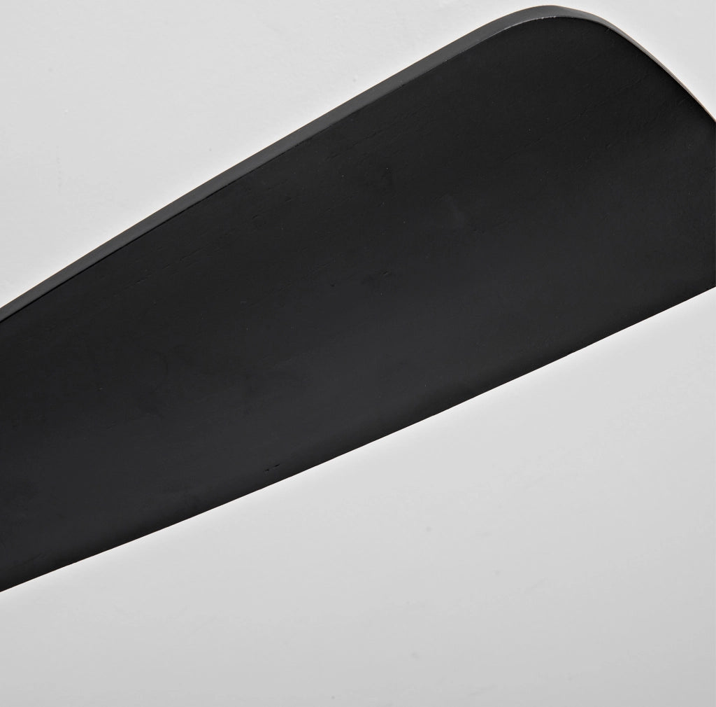 Ventilatore da soffitto ULEVR 52 pollici con LED dimmerabile 3CCT, telecomando, 6 velocit¨¤ e pale in legno nero
