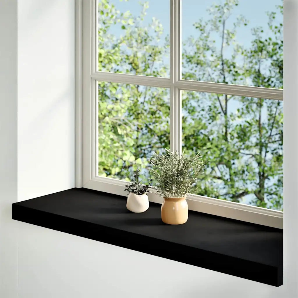 Davanzali 2 pz Marrone Scuro 90x30x2 cm Legno Massello Rovere 4009191