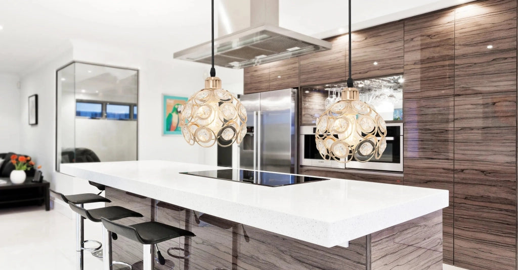 Lampada Elegante Di Soffitto App208 Cristallo Loft Oro